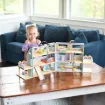 Picture of "HONEY BEE ACRES BUZZBY FARM HOUSE WITH 2 FIGURES - ADULT & CHILD"