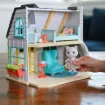 Picture of "HONEY BEE ACRES SUNFLOWER COUNTRY COTTAGE WITH ADULT FIGURE"